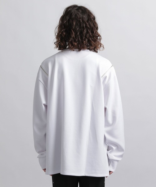 HARE（ハレ）の「ZIPスリットデザインカット(HARE)（Tシャツ/カットソー・メンズ・ブラック/ホワイト・FREE）」の12枚目の写真