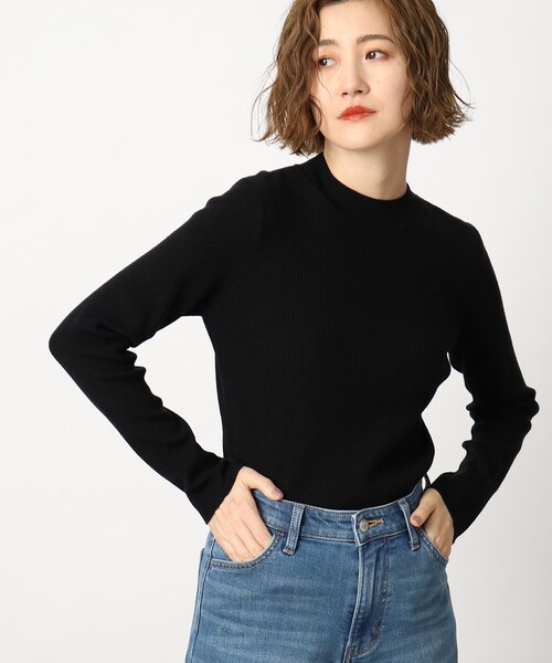 grove（グローブ）の「◆【洗える】毛玉になりにくい定番ハイネックプルオーバー（ニット/セーター・レディース・ブラック/オフホワイト/グリーン/ホワイト系5・03/02/01/05/04）」の8枚目の写真