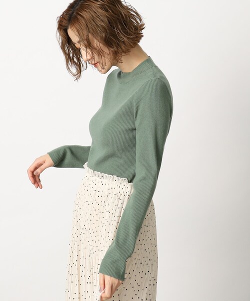 grove（グローブ）の「◆【洗える】毛玉になりにくい定番ハイネックプルオーバー（ニット/セーター・レディース・ブラック/オフホワイト/グリーン/ホワイト系5・03/02/01/05/04）」の17枚目の写真