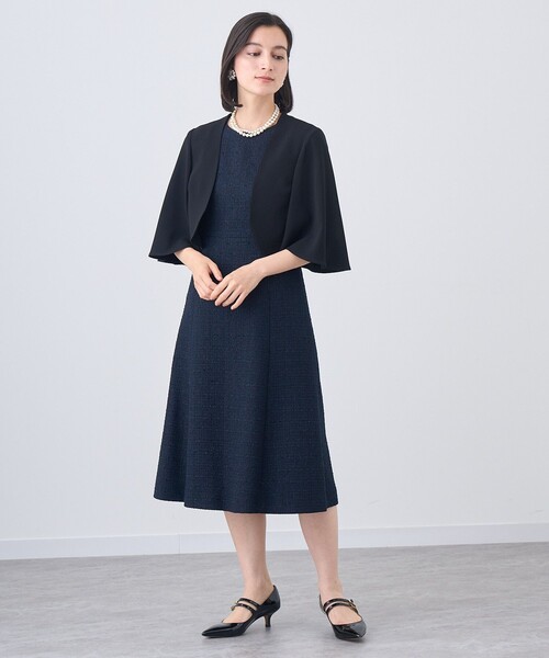 楽天市場】バックサテンフレアスリーブボレロ ANAYI アナイ