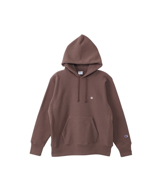 Champion（チャンピオン）の「【Champion/チャンピオン】メンズ リバースウィーブ(R) フーデッドスウェットシャツ（パーカー・メンズ・ホワイト/ダークネイビー/ブラック/シルバーグレー/オートミール/ワイン/その他35/アイボリー系/ブラウン系/レッド/モカ/ダークグリーン/バーガンディー・MEDIUM/LARGE/X-LARGE/SMALL）」の5枚目の写真