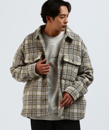 BEAMS HEART / スライバーチェック CPO シャツ