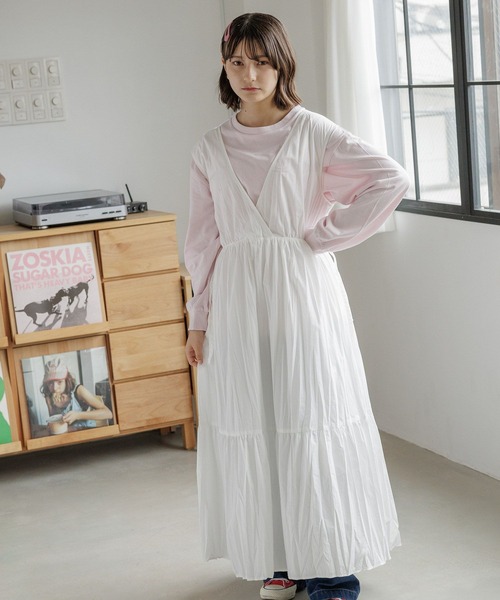 ワンピース yua VERYコラボ】ラスタークロス タックワンピース