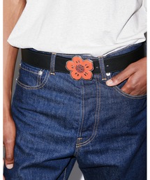 'BOKE FLOWER' ワイド リバーシブル レザー ベルト