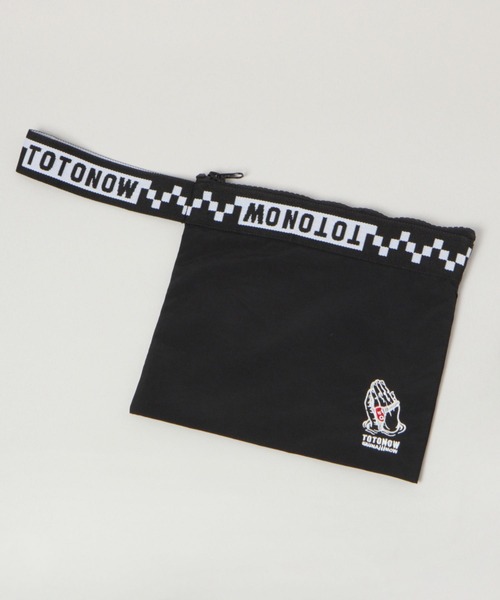 RAGEBLUE（レイジブルー）の「【TOTONOW/トトナウ】コラボミニポーチ（クラッチバッグ・メンズ・ブラック/グリーン・FREE）」の7枚目の写真