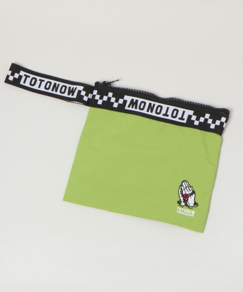 RAGEBLUE（レイジブルー）の「【TOTONOW/トトナウ】コラボミニポーチ（クラッチバッグ・メンズ・ブラック/グリーン・FREE）」の8枚目の写真