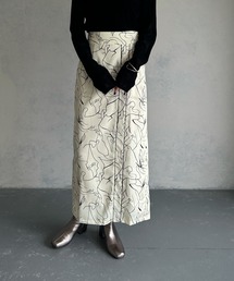 &g'aime | 【&g’aime】ラインアートプリントスカート(スカート)