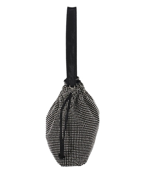 Settimissimo（セッティミッシモ）の「ラインストーン メタル 2WAY チェーン 斜め掛け　巾着バッグ（トートバッグ・レディース・ゴールド/ブラック・FREE）」の17枚目の写真