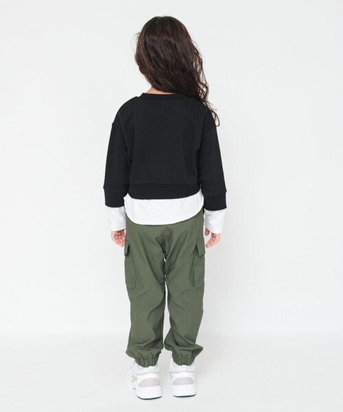 BRANSHES（ブランシェス）の「ストレッチツイルカーゴパンツ（カーゴパンツ・キッズ・ライトグレー/カーキ・130/150/100/120/110/140/90）」の7枚目の写真