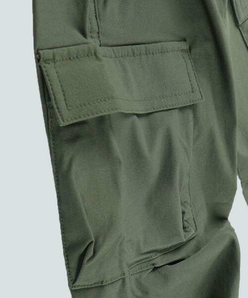 BRANSHES（ブランシェス）の「ストレッチツイルカーゴパンツ（カーゴパンツ・キッズ・ライトグレー/カーキ・130/150/100/120/110/140/90）」の12枚目の写真