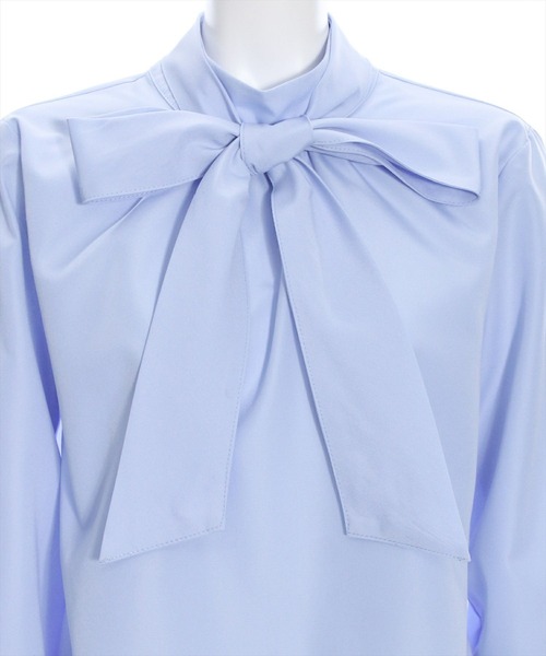 clear（クリア）の「クロップド丈ボウタイブラウス≪STAY MOTION≫（シャツ/ブラウス・レディース・オフホワイト/ブルー/ブラック・F）」の21枚目の写真