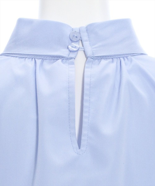 clear（クリア）の「クロップド丈ボウタイブラウス≪STAY MOTION≫（シャツ/ブラウス・レディース・オフホワイト/ブルー/ブラック・F）」の22枚目の写真