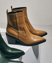 NICAL（ニカル）の「【本革】【NICAL】ポインテッドトゥレザーヒールブーツ 34407（ブーツ）」