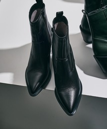 NICAL（ニカル）の「【本革】【NICAL】ポインテッドトゥレザーヒールブーツ 34407（ブーツ）」