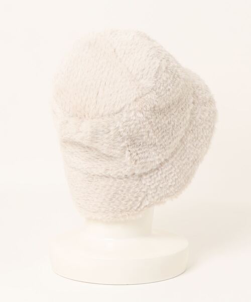 JUMELLE(ジュメロ)の「fur hat(ハット・レディース・ブラック/アイボリー・FREE)」の3枚目の写真