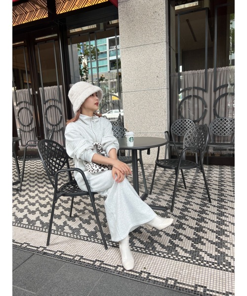 JUMELLE(ジュメロ)の「fur hat(ハット・レディース・ブラック/アイボリー・FREE)」の9枚目の写真