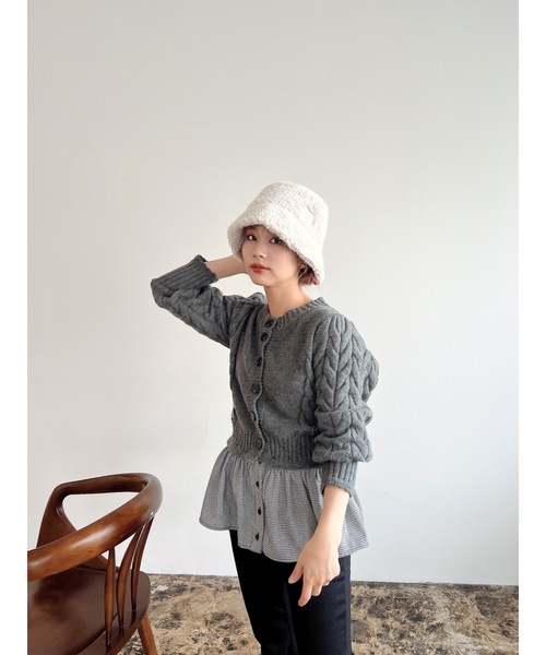 JUMELLE(ジュメロ)の「fur hat(ハット・レディース・ブラック/アイボリー・FREE)」の12枚目の写真