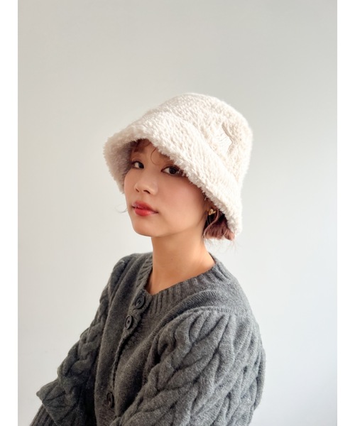 JUMELLE(ジュメロ)の「fur hat(ハット・レディース・ブラック/アイボリー・FREE)」の17枚目の写真