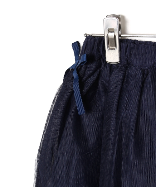 koe（コエ）の「ジュニアチュールスカート（スカート・キッズ・グレー/クリーム/ピンク/ブラック/ネイビー/ラベンダー・150/140cm）」の9枚目の写真