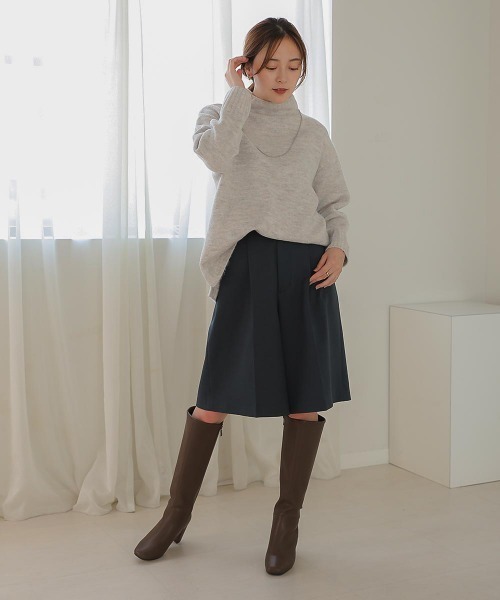 Bou Jeloud(ブージュルード)の「スフレヤーンニットプルオーバー(ニット/セーター・レディース・ブルー/チャコールグレー/グレー・FREE)」の5枚目の写真