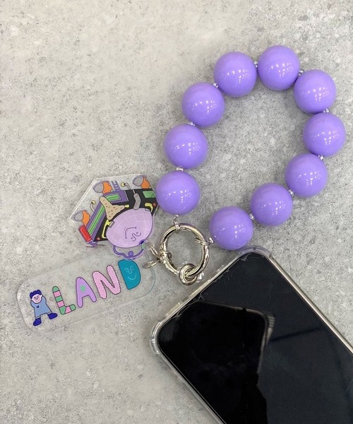 ALAND（エーランド）の「REDFISH（レッドフィッシュ）×ALAND／ビーズストラップ　2977556（キーホルダー・レディース・ライトブルー/ブラック/ピンク/パープル/イエロー・ONE SIZE）」の3枚目の写真