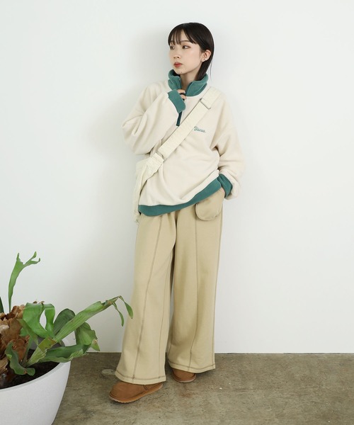 DISCUS ATHLETIC(ディスカス アスレチック)の「DISCUS ATHLETIC/ディスカス アスレチック フリースハーフPO ハーフジッププルオーバー(Tシャツ/カットソー・メンズ・キャメル/ネイビー/アイボリー/ブラック・M/L)」の17枚目の写真