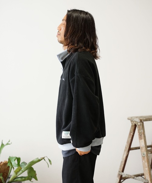 DISCUS ATHLETIC(ディスカス アスレチック)の「DISCUS ATHLETIC/ディスカス アスレチック フリースハーフPO ハーフジッププルオーバー(Tシャツ/カットソー・メンズ・キャメル/ネイビー/アイボリー/ブラック・M/L)」の6枚目の写真