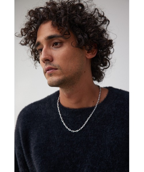 AZUL by moussy（アズールバイマウジー）の「Uチェーンネックレス（ネックレス・メンズ・シルバー・FREE）」の3枚目の写真