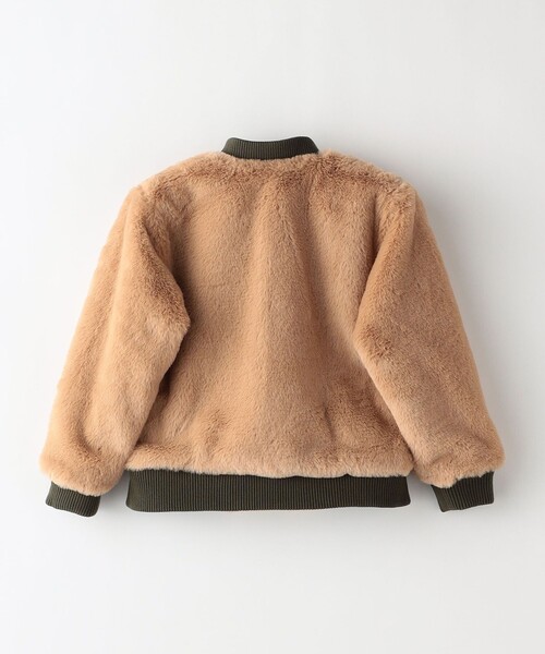 SHIPS Colors（シップス カラーズ）の「SHIPS Colors KIDS:リバーシブル ボア ボマー ジャケット（90～140cm）（その他アウター・キッズ・ブラック/オリーブ・120/90/130/110/140/100）」の6枚目の写真