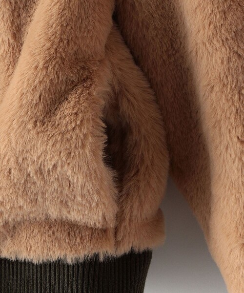 SHIPS Colors（シップス カラーズ）の「SHIPS Colors KIDS:リバーシブル ボア ボマー ジャケット（90～140cm）（その他アウター・キッズ・ブラック/オリーブ・120/90/130/110/140/100）」の10枚目の写真