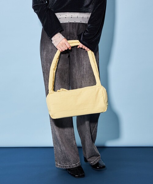 CITEN（シテン）の「＜CITEN＞スクエア パフ ボストンバッグ（ボストンバッグ・レディース・クリーム/ホワイト/ブラック・FREE）」の13枚目の写真