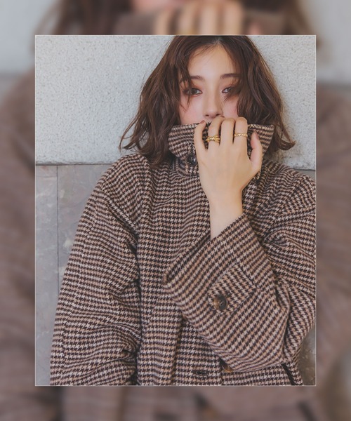 セール】ケープ取り外し2wayスタンドカラーロングコート（ステンカラー