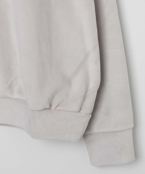 LUCY(ルーシー)の「LUCY/マイクロシャギーハーフジッププルオーバー(スウェット・メンズ・ブラック/ライトグレー・MEDIUM/LARGE)」の7枚目の写真