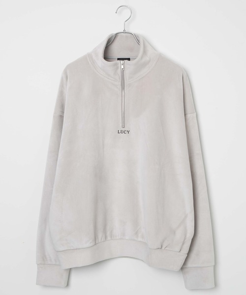 LUCY(ルーシー)の「LUCY/マイクロシャギーハーフジッププルオーバー(スウェット・メンズ・ブラック/ライトグレー・MEDIUM/LARGE)」の22枚目の写真
