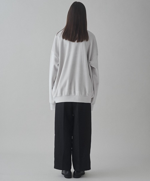 LUCY(ルーシー)の「LUCY/マイクロシャギーハーフジッププルオーバー(スウェット・メンズ・ブラック/ライトグレー・MEDIUM/LARGE)」の20枚目の写真