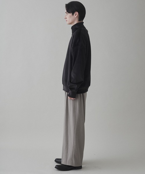 LUCY(ルーシー)の「LUCY/マイクロシャギーハーフジッププルオーバー(スウェット・メンズ・ブラック/ライトグレー・MEDIUM/LARGE)」の10枚目の写真