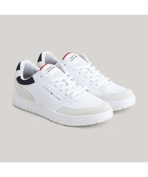 TOMMY HILFIGER | バスケットコアレザーミックススニーカー(スニーカー)
