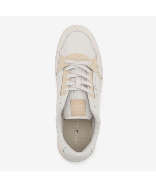 TOMMY HILFIGER（トミーヒルフィガー）の「バスケットコアレザーミックススニーカー（スニーカー・メンズ・マルチ/ホワイト・26.5cm/27.5cm/26cm/28cm）」の5枚目の写真