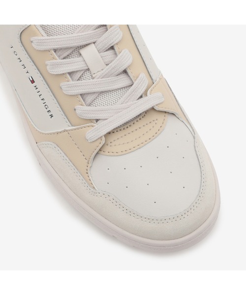 TOMMY HILFIGER（トミーヒルフィガー）の「バスケットコアレザーミックススニーカー（スニーカー・メンズ・マルチ/ホワイト・26.5cm/27.5cm/26cm/28cm）」の7枚目の写真