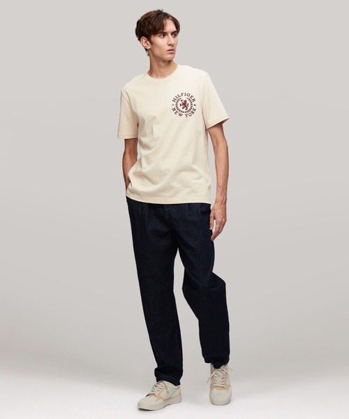 TOMMY HILFIGER（トミーヒルフィガー）の「バスケットコアレザーミックススニーカー（スニーカー・メンズ・マルチ/ホワイト・26.5cm/27.5cm/26cm/28cm）」の12枚目の写真