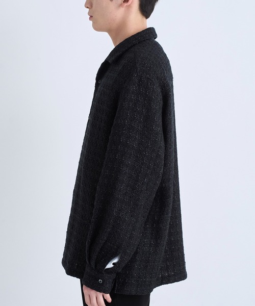 STUDIOUS(ステュディオス)の「ファンシーツィードシャツ(シャツ/ブラウス・メンズ・ネイビー/ブラック・1/2/3)」の17枚目の写真