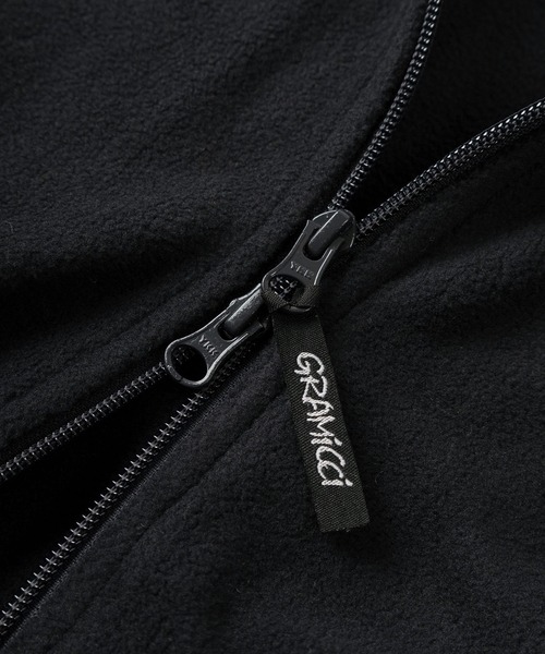 Gramicci（グラミチ）の「【GRAMICCI/グラミチ】ワンポイントロゴ 刺繍デザイン サーマルフリースジャケット/THERMAL FLEECE JACKET（ブルゾン・メンズ・リアルツリーカモ/ダークネイビー・M/L/XL）」の6枚目の写真