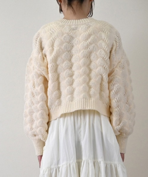 ポコポコニット2WAYカーディガン（カーディガン/ボレロ）｜STYLEBLOCK（スタイルブロック）