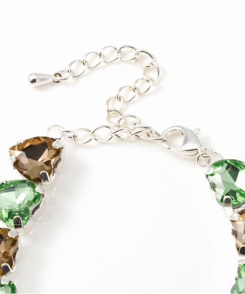 Casselini（キャセリーニ）の「Casselini(キャセリーニ)ハートビジューブレスレット（ブレスレット・レディース・ピンク/グリーン/クリア・FREE）」の12枚目の写真