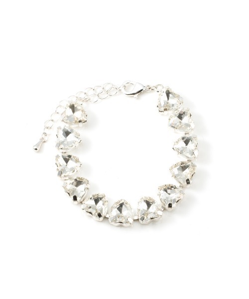 Casselini（キャセリーニ）の「Casselini(キャセリーニ)ハートビジューブレスレット（ブレスレット・レディース・ピンク/グリーン/クリア・FREE）」の9枚目の写真