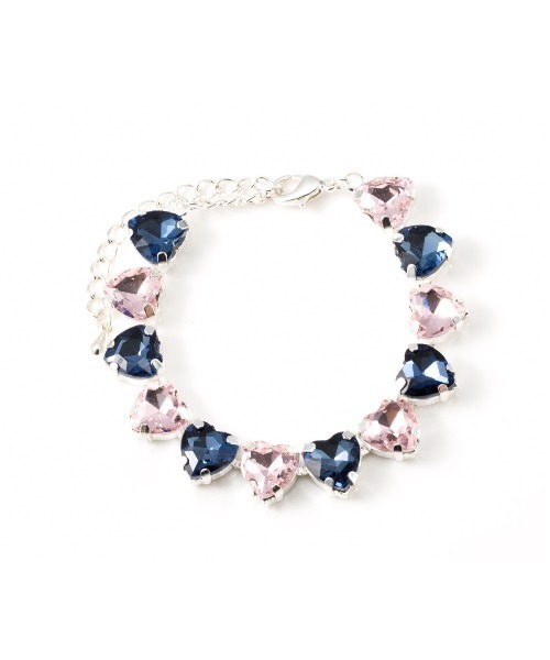 Casselini（キャセリーニ）の「Casselini(キャセリーニ)ハートビジューブレスレット（ブレスレット・レディース・ピンク/グリーン/クリア・FREE）」の10枚目の写真