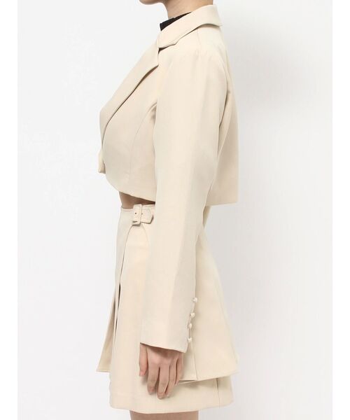 EATME(イートミー)の「テーラードショートジャケット(セットアップ可能)(テーラードジャケット・レディース・ブラック/グレー/イエロー/ブルー・FREE)」の7枚目の写真