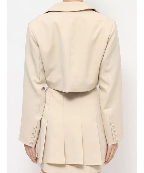 EATME(イートミー)の「テーラードショートジャケット(セットアップ可能)(テーラードジャケット・レディース・ブラック/グレー/イエロー/ブルー・FREE)」の8枚目の写真