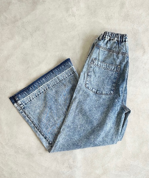 BIG FIELD（ビッグフィールド）の「カットオフデニムバギーパンツ/おとな（デニムパンツ・レディース・ネイビー/ブルー・160cm）」の6枚目の写真