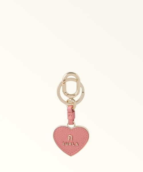 FURLA（フルラ）の「フルラ カメリア (Furla Camelia) ハート形キーリング（キーホルダー・レディース・ブラック/コーラルピンク/ワインレッド・ONE SIZE）」の3枚目の写真